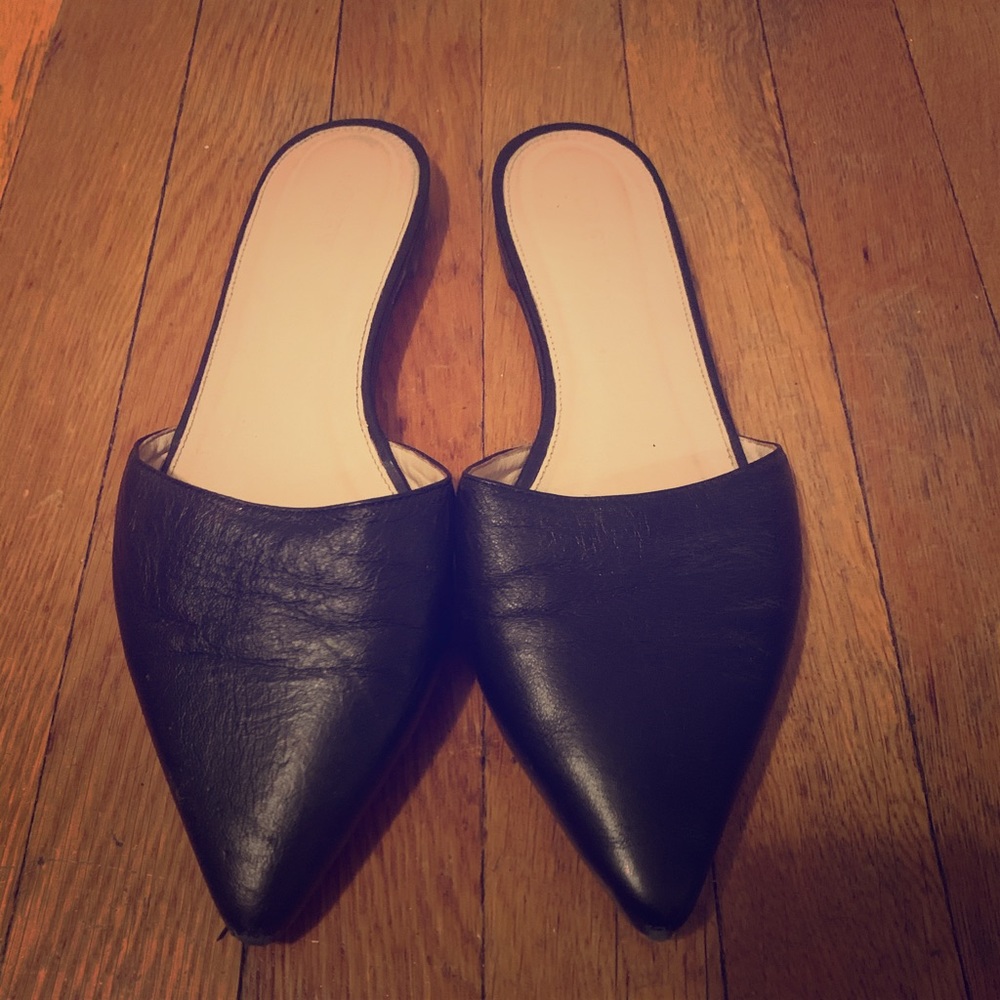 Jcrew leather slides